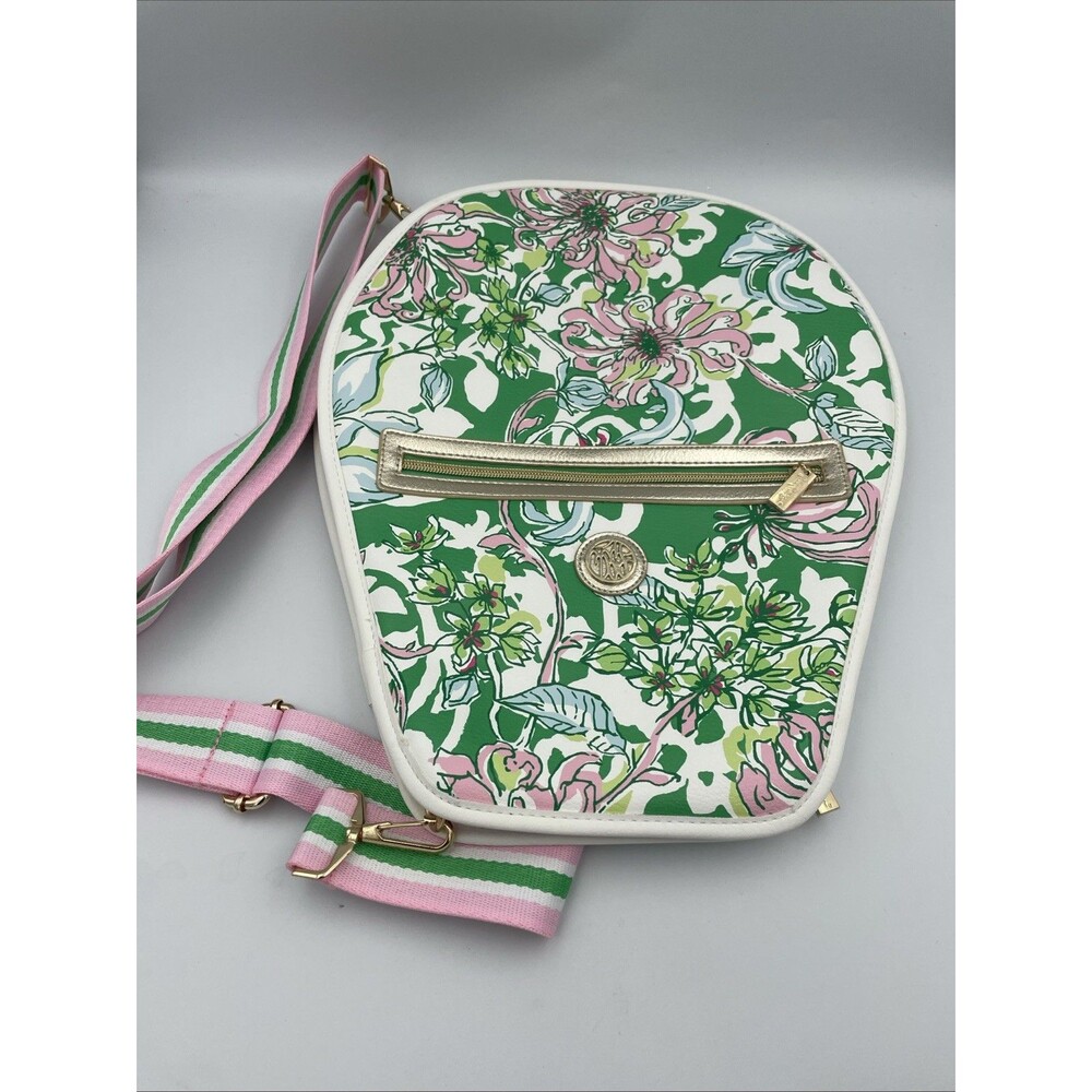 New Lilly Pulitzer Tennis Cover Spearmint Blossom Strap Country Club